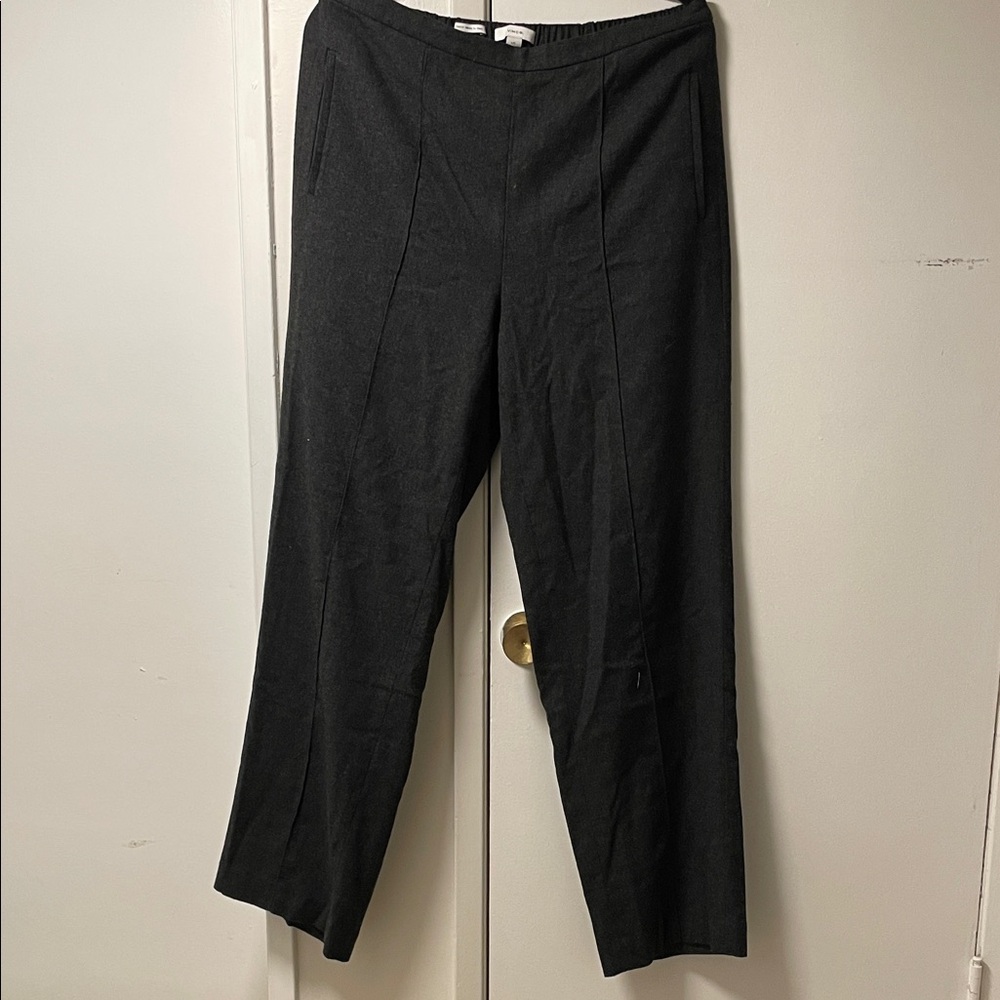 VINCE wool blend Classic Gray Trousers L